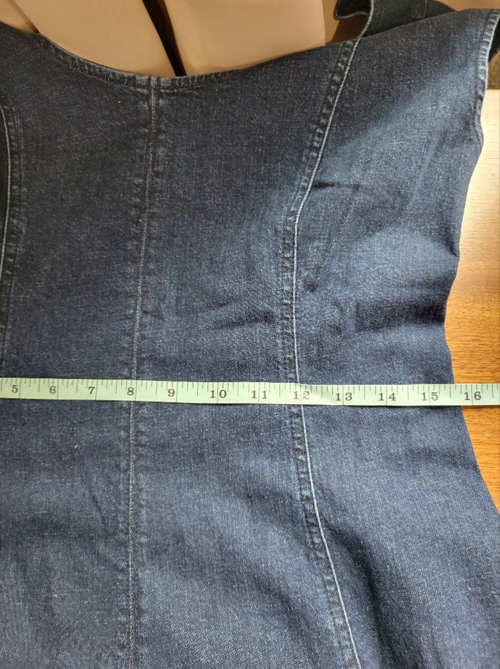 Madewell Denim Seamed Scoopneck Midi Dress NX932 Size 8 NWT - Picture 8 of 8
